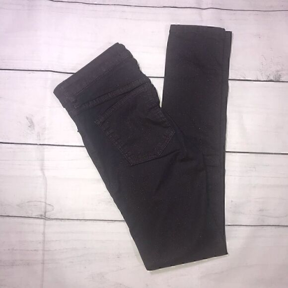 Free People Purple Glitter Skinny Jeans-Size 25 - Picture 6 of 10
